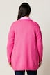 Strickjacke, Classic Fit, offen mit aufgesetzten Taschen