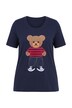 T-Shirt, A-Linie, Frottee-Bär, Halbarm