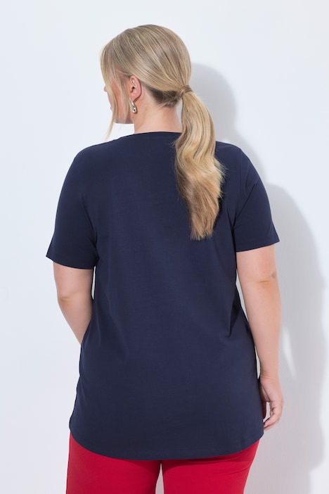 T-Shirt, A-Linie, Frottee-Bär, Halbarm