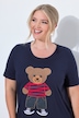 T-Shirt, A-Linie, Frottee-Bär, Halbarm