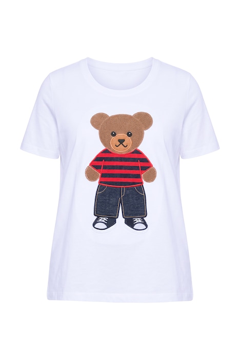 T-Shirt, A-Linie, Frottee-Bär, Halbarm