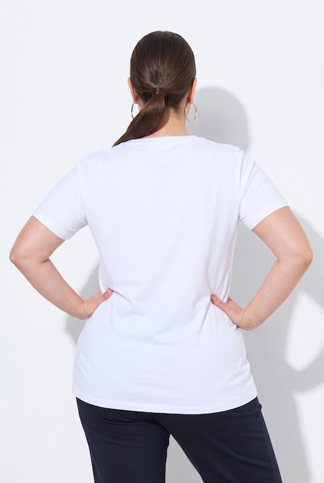 T-Shirt, A-Linie, Frottee-Bär, Halbarm