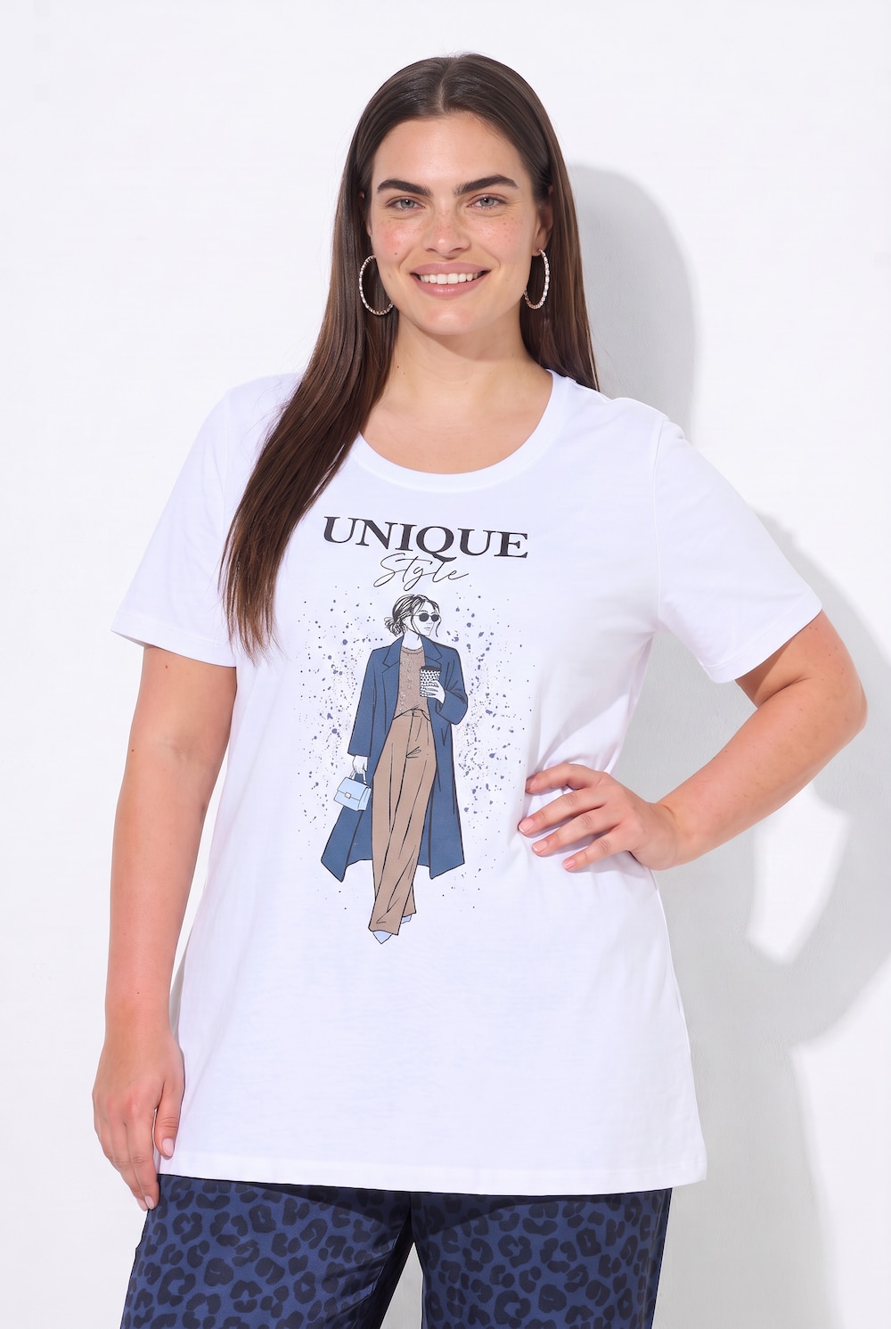 T-shirt, komfortpasform, model med bogstaver
