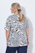 Leo-Shirt, Boxy Fit, glitzernder Leopard
