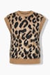 Pullunder, Boxy Shape, Jacquard-Leo