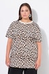 Leo-Shirt, Boxy Fit, Leomuster, Halbarm