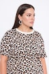 Leo-Shirt, Boxy Fit, Leomuster, Halbarm