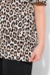 Leo-Shirt, Boxy Fit, Leomuster, Halbarm