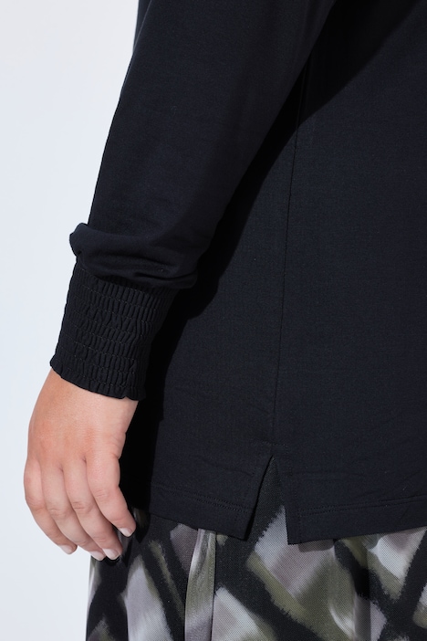 Longsleeve, Komfort Fit, elastische Smk-Details