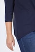 T-Shirt, A-Linie, große Blüten, Zipfelsaum