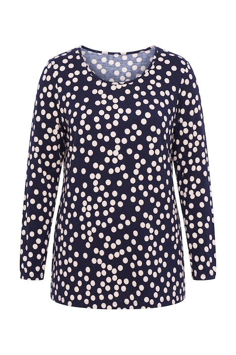 Longsleeve, A-Linie, Punkte, Langarm