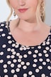 Longsleeve, A-Linie, Punkte, Langarm