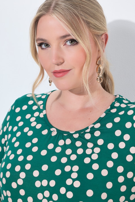 Longsleeve, A-Linie, Punkte, Langarm