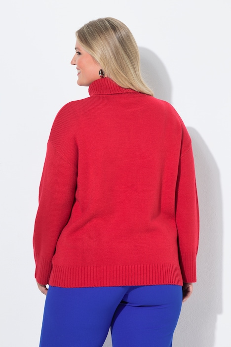 Rollkragenpullover, Loose Fit