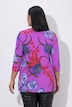 Slinky-Shirt, Blüten, Herzausschnitt, 3/4-Arm