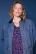 Jeansjacke, Loose Shape, Hemdkragen in Lederoptik