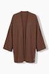 Strickjacke, Oversized, ohne Verschluss, Langarm