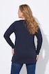 Longsleeve, A-Linie, Herz-Stickerei