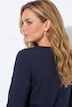 Longsleeve, A-Linie, Herz-Stickerei