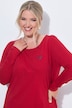 Longsleeve, A-Linie, Herz-Stickerei