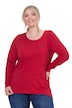 Longsleeve, A-Linie, Herz-Stickerei