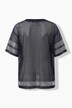 Trikot, Shirt, Mesh oversized, Glitzersteinchen, Halbarm