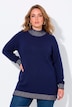Pullover, Straight Fit, Stehkragen und Bündchen mit Streifen