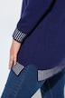 Pullover, Straight Fit, Stehkragen und Bündchen mit Streifen