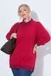 Pullover, Straight Fit, Stehkragen und Bündchen mit Streifen