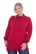 Pullover, Straight Fit, Stehkragen und Bündchen mit Streifen
