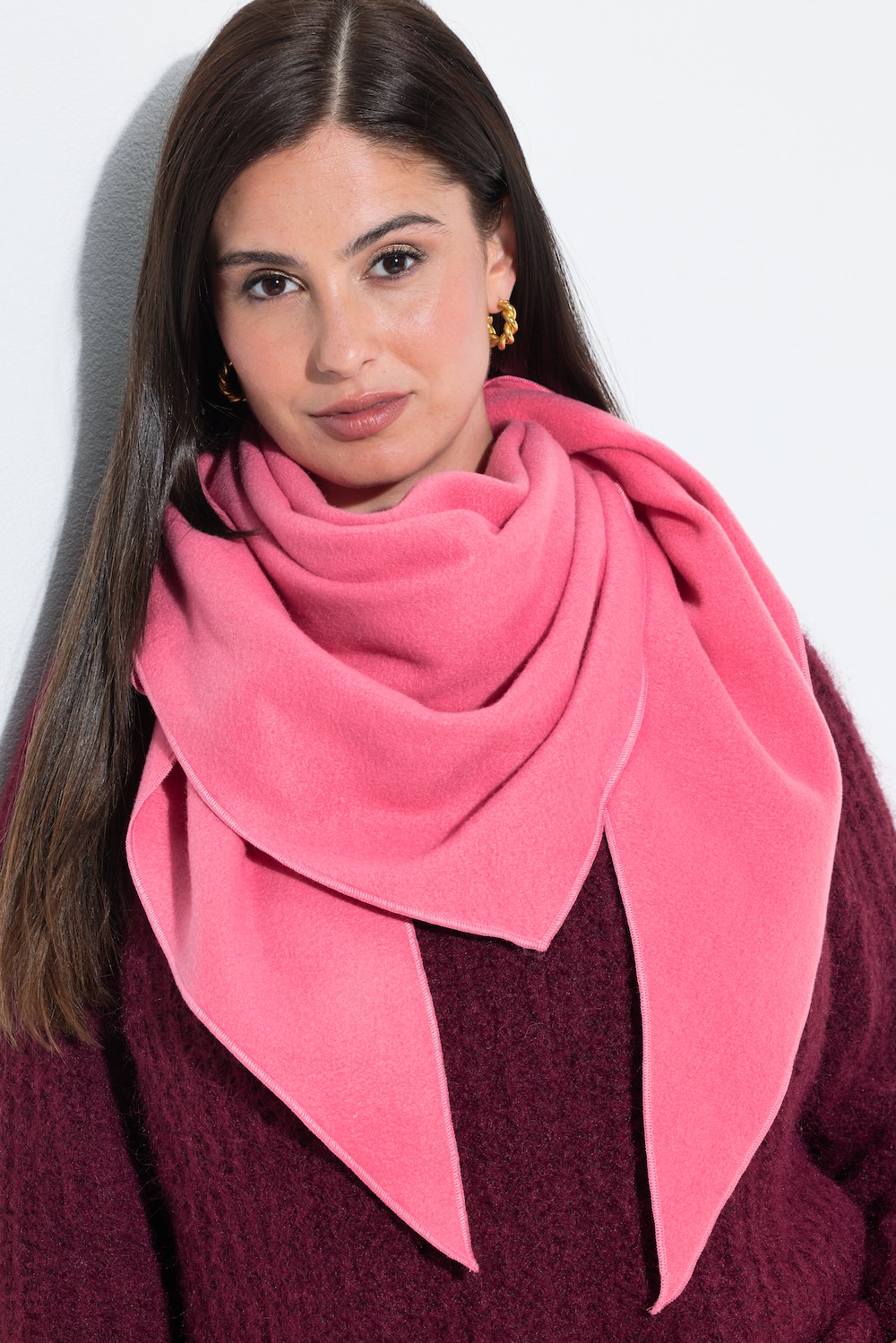 Schal, Fleece, Dreiecksform