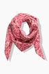 Schal, Leomuster, Fleece, Dreiecksform