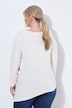 Longsleeve, A-Linie, Streifen-Zipfelsaum