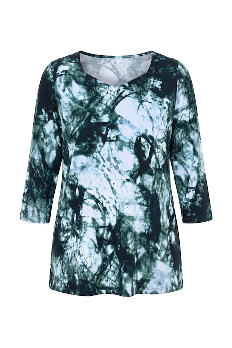 Shirt, A-Linie, Herzausschnitt, 3/4-Arm, Pima Cotton