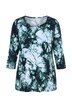 Shirt, A-Linie, Herzausschnitt, 3/4-Arm, Pima Cotton