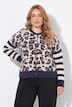 Strickjacke, Loose Fit, Leo/Ringel, Langarm