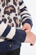 Strickjacke, Loose Fit, Leo/Ringel, Langarm