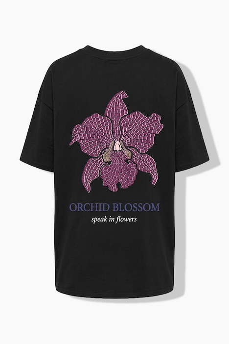 T-Shirt, oversized, Flower, Halbarm
