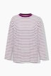 Longsleeve, oversized, Ringeljersey, Rücken-Statement