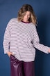Longsleeve, oversized, Ringeljersey, Rücken-Statement