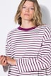 Longsleeve, oversized, Ringeljersey, Rücken-Statement