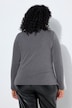 Shirt, drapiert, Slim, Stehkragen, Langarm