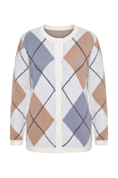 Argyle Long Sleeve Cardigan