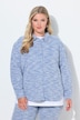 Overhemdblouse, oversized, bouclé, lange mouwen