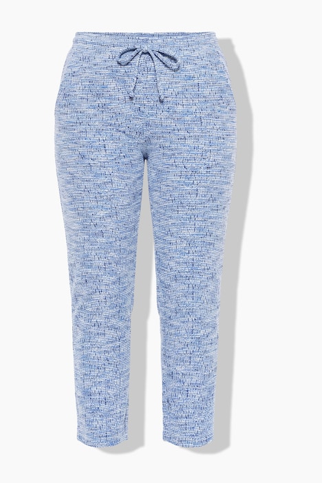 Hose, gerades Bein, Bouclé, Elastikbund