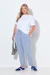 Hose, gerades Bein, Bouclé, Elastikbund