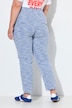 Hose, gerades Bein, Bouclé, Elastikbund