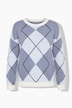 Pullover, Loose Fit, Argyle-Rhombenmuster, Langarm