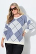 Pullover, Loose Fit, Argyle-Rhombenmuster, Langarm