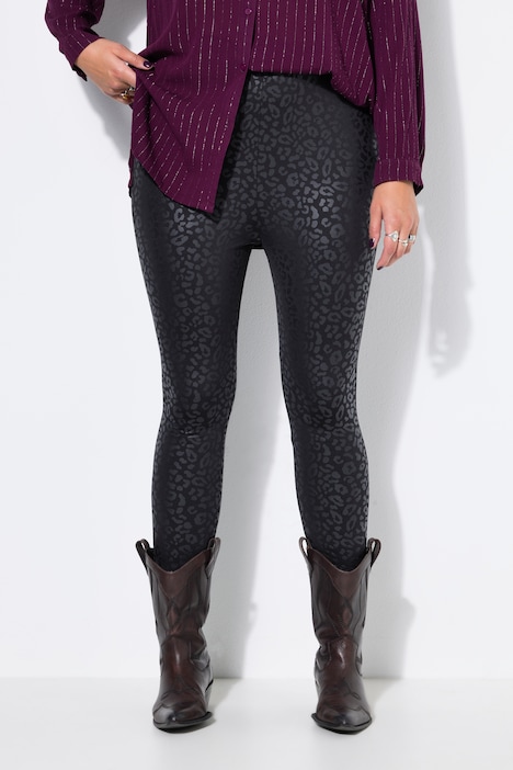 Leggings, Slim Fit. High Waist, Leo